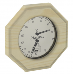 Sauna thermo and hygrometers DUO SAWO THERMO-HYGROMETER 241-THP, OCTAGONAL, PINE