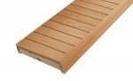 Modulare Elemente für Saunabank FERTIGE MODULE, ERLE, 140x600x1600-2400mm
