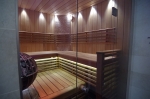 Sauna banquettes LAME FRONTAL DE BANC EN AULNE SHA 80x108x2100-2400mm