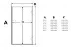 Doors for steam sauna AD STEAM BATH DOORS MATTE