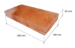 Salzziegel HIMALAYA-SALZ POLIERT MIT KERBE 200 x 100 x 25 mm