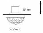 Cristal Lumiére Cristal LED Plafonnier lumière M8