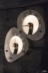 Sauna Thermo- und Hygrometer DUO Glasfaseroptik Beleuchtung für sauna SAUNA LICHT CARIITTI THERMOHYGROMETER CARIITTI THERMOHYGROMETER