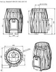 HUUM -puulämmitteiset kiukaat SAUNA PUUKIUKAAT TRENDY COZY 12kW SW TRENDY COZY 12kW SW