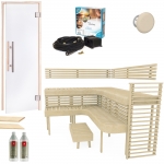 Fais ton propre kit Fabriquer un sauna Le kit KIT DE CONSTRUCTION COMPLET - SAUNA PREMIUM, TREMBLE