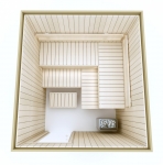 Build by yourself DIY Sauna Kits Sauna Cabin moduls COMPLETE BUILDING KIT - SAUNA OPTIMAL, ASPEN