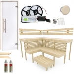 Fais ton propre kit Fabriquer un sauna Le kit KIT DE CONSTRUCTION COMPLET - SAUNA OPTIMAL, TREMBLE