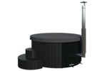 Outdoor bathtubs HOT TUB WITH INTEGRATED STOVE BLACK EDITION 1150 L HOT TUB WITH INTEGRATED STOVE BLACK EDITION 1150 L