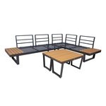 Sets Tables GARDEN FURNITURE SET MALTA MODULAR SOFA, 2 TABLES