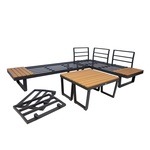 Sets Tables GARDEN FURNITURE SET MALTA MODULAR SOFA, 2 TABLES