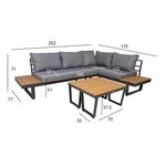 Sets Tables GARDEN FURNITURE SET MALTA MODULAR SOFA, 2 TABLES