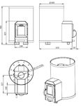 Sauna puukerised - komplektid STOVEMAN sauna puukerised STOVEMAN 13R-LS KOMPLEKT