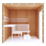 Sauna building kits 2 BUILDING KIT 2 - SAUNA OPTIMAL, ALDER
