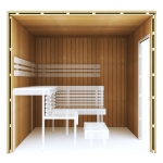 Kits de construction de sauna 2 KIT DE CONSTRUCTION 2 - SAUNA OPTIMAL, THERMO TREMBLE
