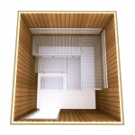 Sauna building kits 2 BUILDING KIT 2 - SAUNA OPTIMAL, THERMO-ASPEN