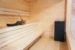 HUUM sauna elektrikerised SAUNA ELEKTRIKERIS HUUM CORE MUST 10,5kW, ILMA PULDITA HUUM CORE MUST