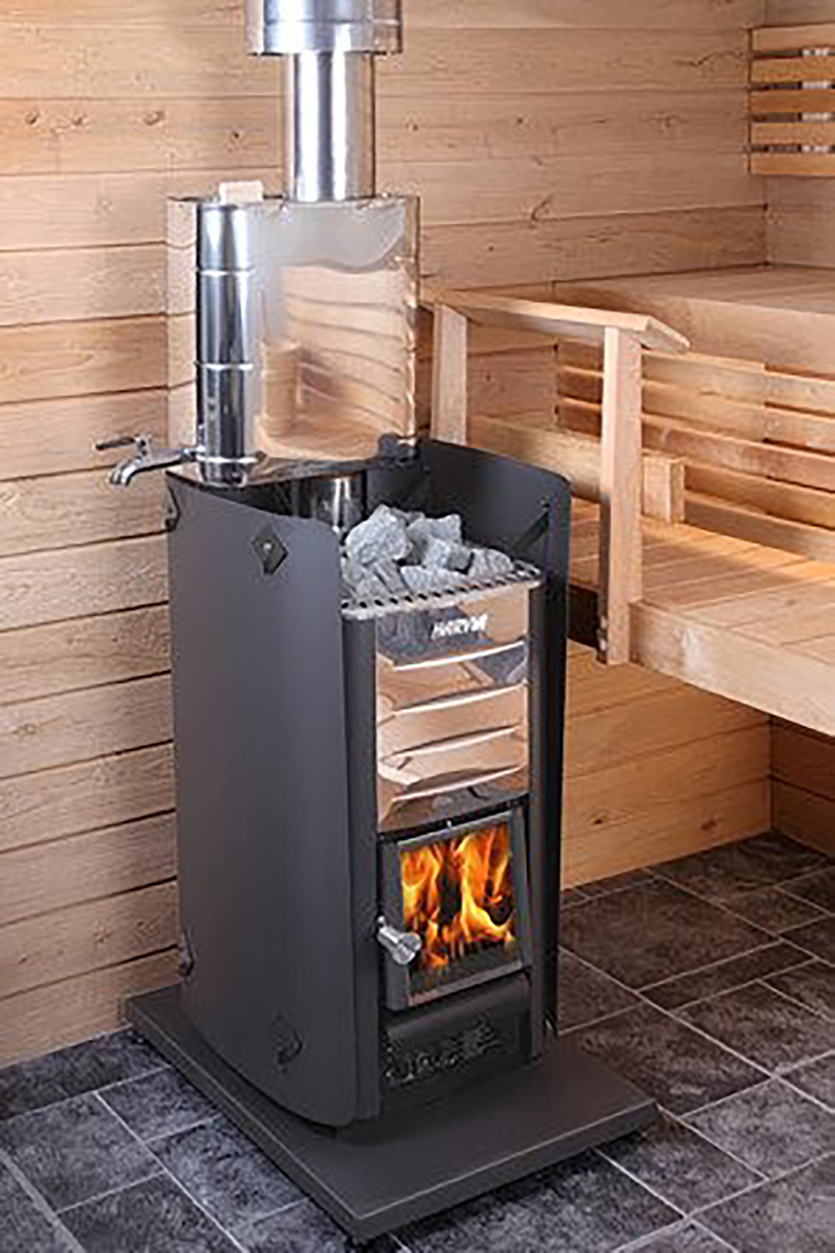 Panier à bûches pour sauna  Accessoires sauna Harvia Legend