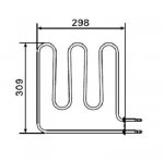 Harvia el. Saunaofen-Ersatzteile Ersatzteile für elektrische Heizungen Harvia Ersatzteile Heizelemente für Öfen HARVIA HEIZELEMENTE ZSB-224 1500W/230V HARVIA HEIZELEMENTE