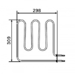 Pièces de rechange de Harvia sauna poêles él. pièces de rechange pour Harvia Pièces de rechange Éléments chauffants RÉSISTANCES CHAUFFANTES HARVIA ZSB-224 1500W/230V RÉSISTANCES CHAUFFANTES HARVIA