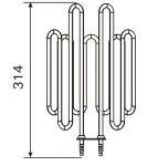 Harvia elektrikeriste varuosad Harvia elektrikeriste varuosad Elektrikeriste varuosad Kütteelemendid sauna keristele HARVIA KÜTTEELEMENDID ZVO-201 2300W/230V HARVIA KÜTTEELEMENDID