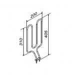 Harvia el. sauna heater spare parts Spare parts for el. heaters Harvia Sauna spare parts Heating elements for sauna heaters HARVIA HEATING ELEMENTS ZSN-150 1150W/230V HARVIA HEATING ELEMENTS