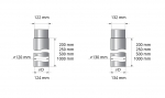 Skorstenar HARVIA RÖKRÖR FÖR VEDELDAD UGNAR, 500MM, Ø115MM HARVIA RÖKRÖR FÖR VEDELDAD UGNAR, 500MM, Ø115MM