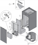 HARVIA VIRTA COMBI ÖVERHETTNINGSSKYD, ZSK-764 HARVIA VIRTA COMBI RESERVDELAR