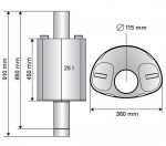 Sauna Warmwasserbehälter WARMWASSERBEHÄLTER FÜR HOLZBEHEIZTE SAUNAÖFEN, 25L, HARVIA