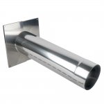 Smoke pipes DECORATIVE COVER, STAINLESS STEEL, Ø115MM-120MM