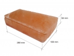 Saltstenar HIMALAYAN SALT POLERAD MED HACK 200 x 100 x 50 mm