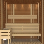Sauna Holzleisten BEDECKUNGSLEISTE, ESPE, 8x65x2100mm