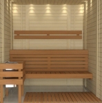 Sauna Holzleisten BEDECKUNGSLEISTE, ESPE, 8x65x2100mm