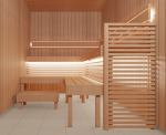 Modular elements for sauna bench ARMREST, ALDER, 20x600x1300mm