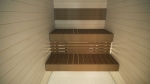 Éléments modulaires pour banc de sauna DOSSIER, THERMO TREMBLE, 16x300x1600-2400mm