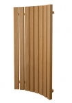 Modular elements for sauna bench BACKREST CORNER, THERMO ASPEN, 28x400x850mm