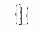 Modulare Elemente für Saunabank BODEN-MODUL, THERMO ESPE, 14x300x1600-2400mm