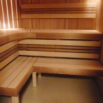 Éléments modulaires pour banc de sauna PIEDS POUR BANQUETTE, AULNE, TREMBLE, THERMO TREMBLE, 600x1200mm