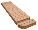 Modular elements for sauna bench MODULE END, ALDER, 600mm