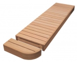 Modular elements for sauna bench MODULE END, ALDER, 400mm