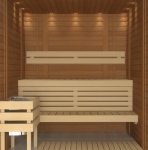 Sauna Holzleisten BEDECKUNGSLEISTE, ERLE, 8x34x2100mm