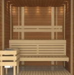 Sauna Holzleisten BEDECKUNGSLEISTE, ERLE, 8x34x2100mm