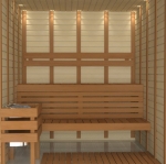 Sauna Holzleisten BEDECKUNGSLEISTE, ESPE, 8x34x2100mm