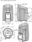 HUUM Sauna Holzöfen SAUNA HOLZÖFEN TRENDY COZY 12kW SW mit BimSchV II TRENDY COZY 12kW SW