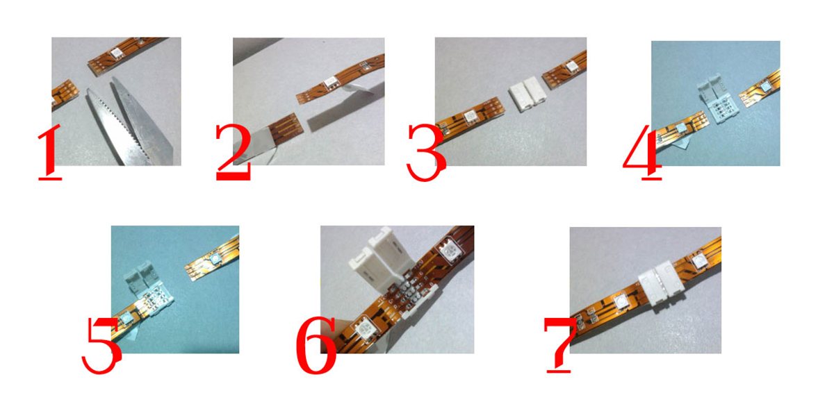 LED STREIFEN VERBINDUNGSSTECKER, RGB - Saunainter.com