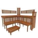 Modulaarne saunalava SAUNA LAVAMOODULI KOMPLEKT, PREMIUM, HAAB 2000x2090 SAUNA LAVAMOODULI KOMPLEKT, PREMIUM, HAAB