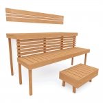 Banc de sauna modulaire BANC DE SAUNA MODULAIRE, STANDART, AULNE