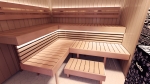 Modular sauna bench MODULAR SAUNA BENCH, OPTIMAL, ALDER