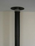 Sauna Rauchrohre DEKORATIVE ABDECKUNG, SCHWARZ, Ø120mm