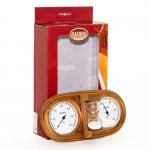 Sauna Uhr Sauna Thermo- und Hygrometer DUO SAUNIA 3-IN-1 THERMO-HYGROMETER MIT SANDUHR 591L