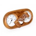 Sauna Uhr Sauna Thermo- und Hygrometer DUO SAUNIA 3-IN-1 THERMO-HYGROMETER MIT SANDUHR 591L